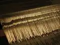 Fils d'or utilisés dans le brocart.