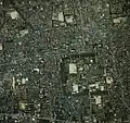 Vue satellite centrée sur le château.