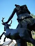 Détail de la statue.