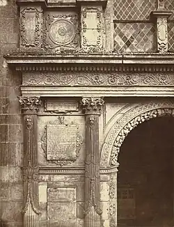 détail du portail, 1865, col. White, Université Cornell,