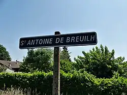Panneau indicateur.