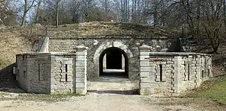 L'entrée de la redoute.
