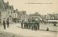 La Place de l'Église au début du XXe&nbsp;siècle (carte postale).