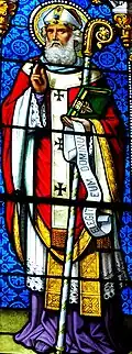 Vitrail de l'église Saint-Loup de Sermentizon.