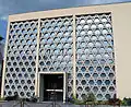 La synagogue, reconstruite après la dernière guerre mondiale.