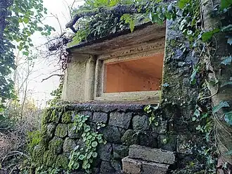 Photo de l'embrasure d'une casemate.