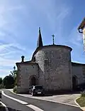 Le chevet de l'église.
