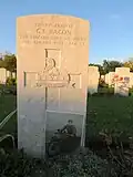 Tombe d'un soldat britannique.