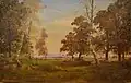 Paysage de la Dombes à l'automne