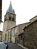 Église Saint-Didier : flanc méridional et clocher.