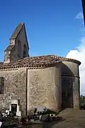 Le chevet de l'église Notre-Dame (janv.&nbsp;2012).