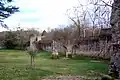 La courtine au sud entre l'échauguette sud et la tour-porte de "La Réole" (janv.&nbsp;2012)