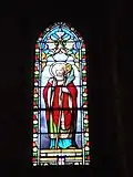 Vitrail de saint Félix, patron de la paroisse.