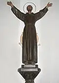 Saint François dans l'église Saint Antoine d'Ortisei, 1914