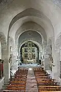 Vue intérieure de l'église.