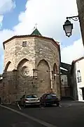 Arrière de l'église paroissiale (XIVe&nbsp;siècle - XVIIe&nbsp;siècle).
