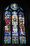 Baie 14Signature « Ch. Lorin et Cie Chartres Loi(re) 1930 », le baptême de Jésus.