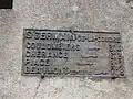 Plaque de cocher rue du chêne.
