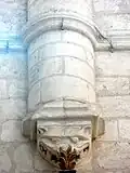 Croisillon sud, cul-de-lampe au sud.