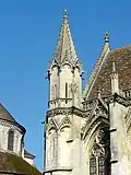 Chapelle, tourelle à l'angle sud-ouest.