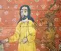 Détail de La Cène: Judas Iscariote avec le Diable
