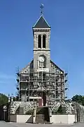 Façade occidentale de l'église.