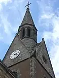 Église Saint-Guyomard : le clocher.