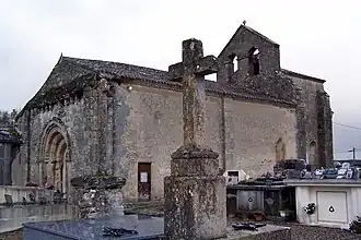 L'église Saint-Hilaire (janv.&nbsp;2012).