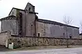 Vue nord-est de l'église Saint-Hilaire (janv.&nbsp;2012).