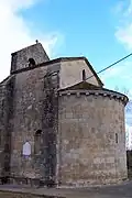 Le chevet de l'église (janv.&nbsp;2012).
