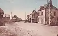 Saint-Jacques-de-la-Lande : la route venant de Pont-Réan (carte postale, vers 1925).