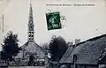 Le bourg de Saint-Jean-Trolimon vers 1900 (carte postale Anglaret).