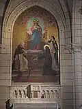 Chapelle du Sacré-Cœur à gauche du maître-autel.