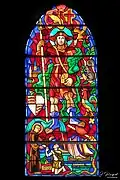 Saint Josse.Scène de la vie du saint.