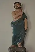 Statue de saint Barthelemy dans la chapelle
