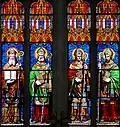 Abbatiale Saint-Maixent - Vitraux du chœur.