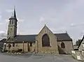 Vue méridionale de l'église Saint-Médard.