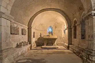 La crypte.