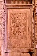 Une des stalles du chœur.