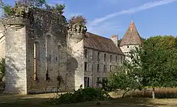 Ruines de l'église et bâtiments conventuels vues sud.