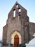 Le clocher-pignon face à l'ouest (fév.&nbsp;2010)