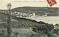 Le bourg et la plage de Saint-Michel-en-Grève vers 1910 (carte postale).