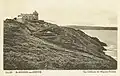 Le château de Beg-an-Forn et les falaises l'avoisinant au début du XXe&nbsp;siècle (carte postale).