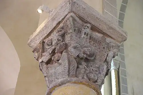 D 14 : Nectaire s'impose au diable. D 15 : Bradulus ressuscité par Nectaire devant l'église.