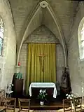 Chapelle sud, vue vers le sud.