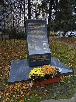Hommage aux résistants déportés à Auschwitz-Birkenau.