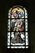 Vitrail, église Notre-Dame-du-Rosaire de Saint-Ouen.