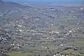 Vue sur la commune de Saint-Pierre-de-Rivière (Ariège, France). Vue depuis le Prat de Redon, sur la vallée de la Barguillère.