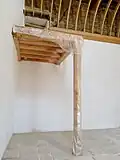 Estrade de la chapelle en cours de restauration