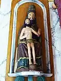 Église paroissiale : statue de la Saine-Trinité.